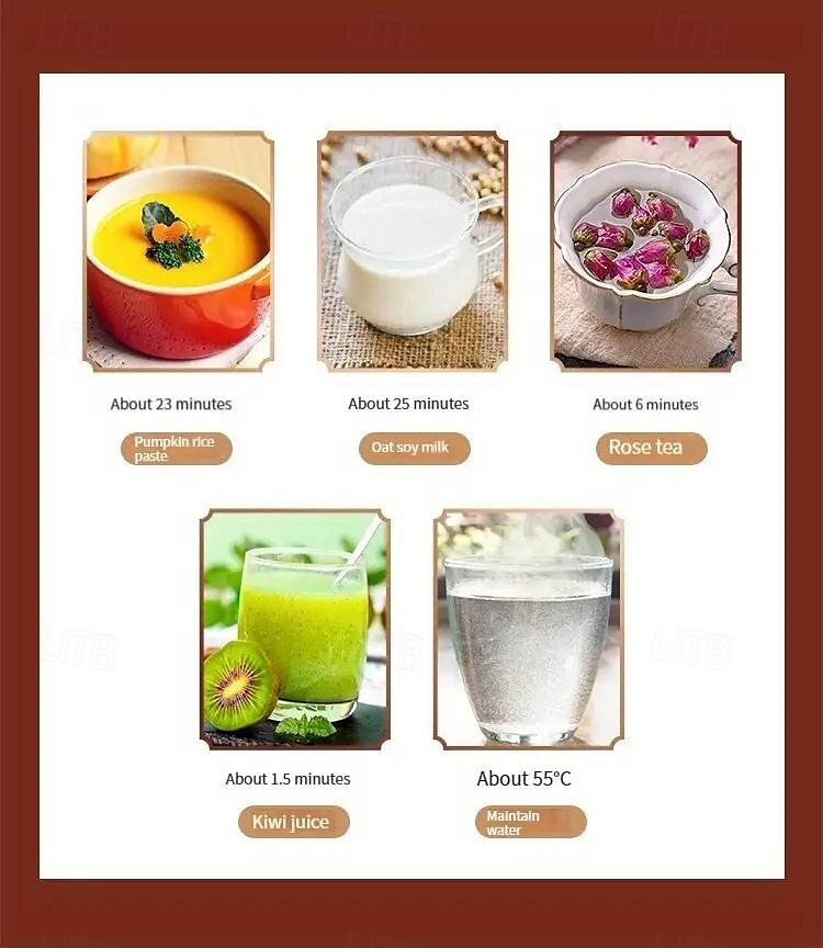 2025年 効率的な800ml 9-in-1豆乳メーカー - 素早く簡単な家庭用デジタル表示時間予約自動洗浄  コレクション – $79.99 –P9