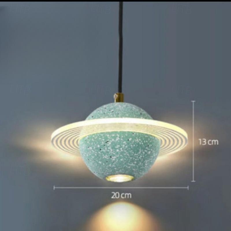 candelabru led plafoniera nordic retro acrilic ciment star camera de zi dining bar scara lumina calda 2-lumini 20cm 110-120v 220-240v 2025 - $172.99 –P20