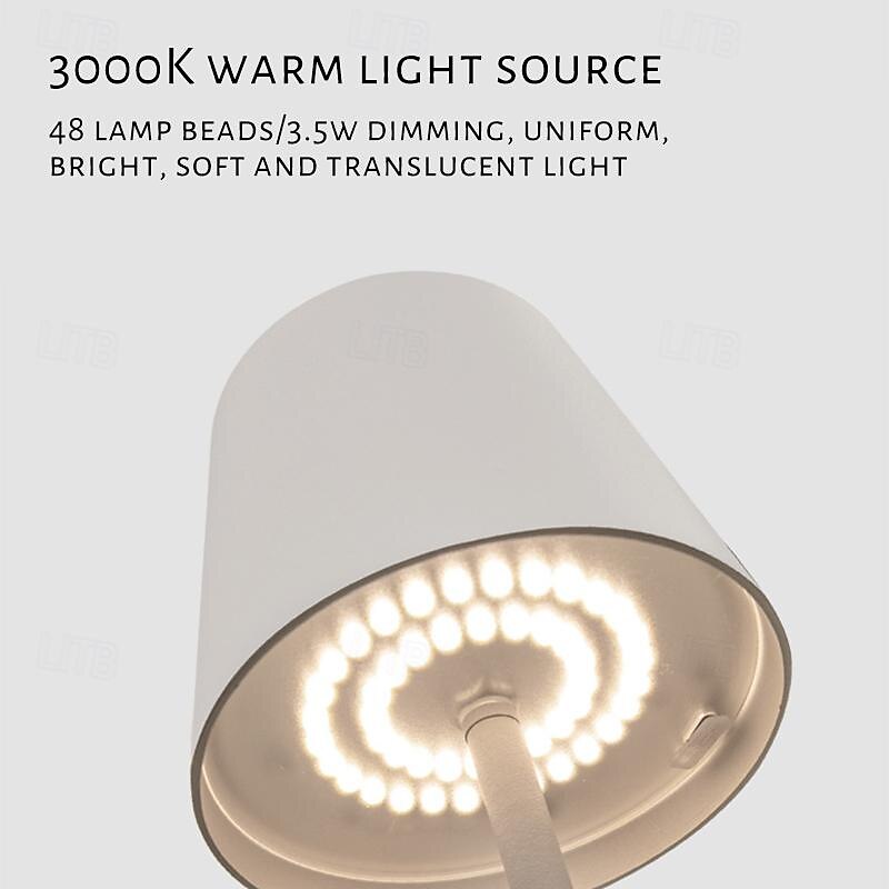 Aluminum Dimming Floor Lamp Rechargeable Standing Lamp Indoor Bedroom Living Room Atmosphere Desk Lamp Type-C 2025 - $83.99 –P9