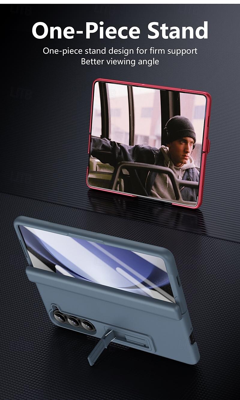 телефон Кейс для Назначение SSamsung Galaxy Z-сгиб 6 Z Fold 5 Z Fold 4 Z Fold 3 Кейс на заднюю панель со стендом и протектор экрана Полная защита тела броня ПК 2025 - $27.99 –P3