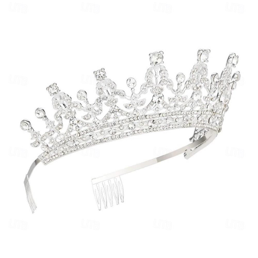 Luxury Queen's Crown Wedding Banquet Party Pan Hair Crown Water Diamond Hair Accessories Bride Crown Headband 2025 - $13.49 –P6