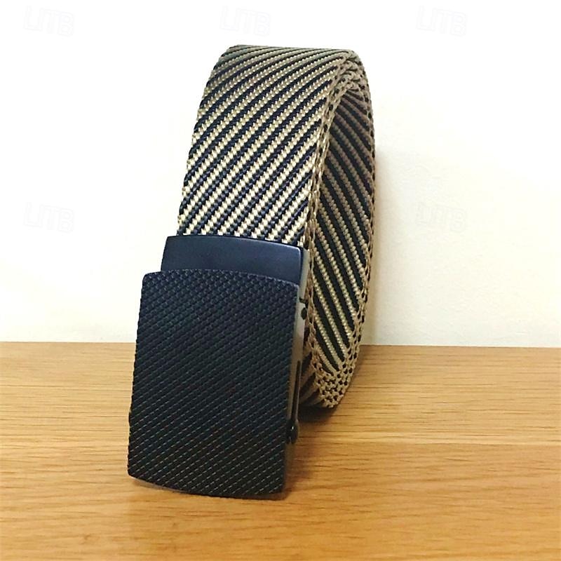 Men's Belt Nylon Belt Waist Belt Yellow Blue Alloy Durable Adjustable Plain Outdoor Daily 2025 - $11.49 –P2