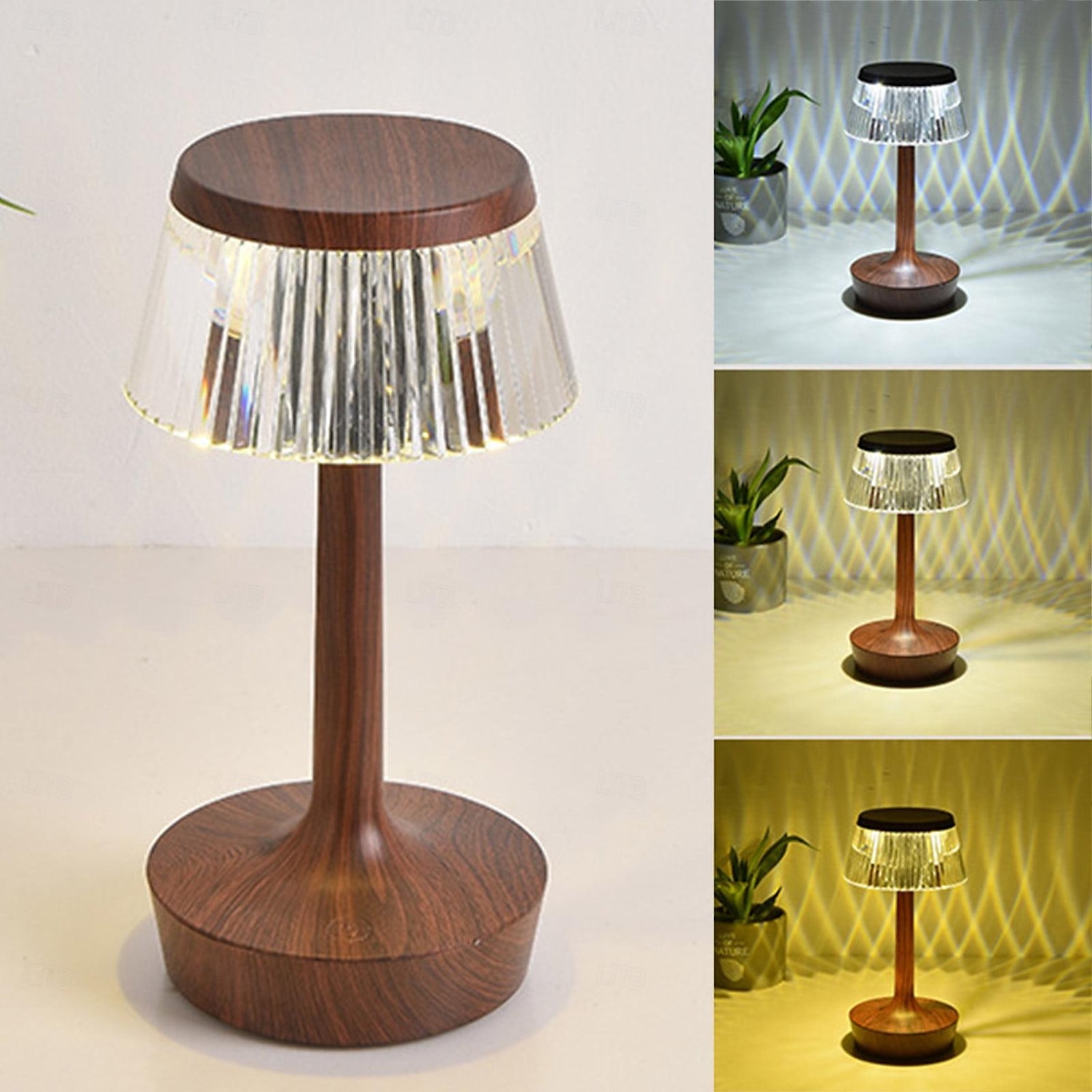 Candeeiro de mesa LED cogumelo com carregamento USB com design de interruptor de botão Candeeiro de mesa de três cores luz noturna decorativa mesa de cabeceira candeeiro noturno decoração interior para bar café quarto de 2025 por $26.99 –P4