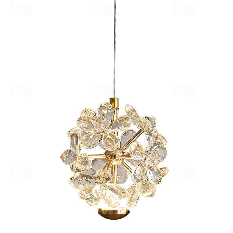 LED Pendant Light Hanging Lamp Simple Cafe Restaurant Bar Pendant Light E27 Light Source Metal Crystal Art Droplight Flashlight Ceiling Light 110-240V 2025 - $160.99 –P5