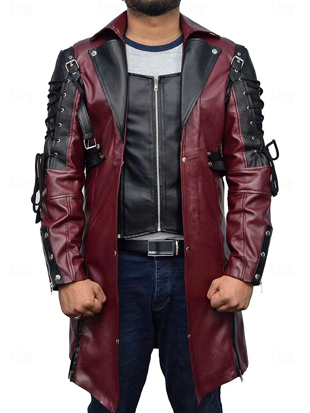 Punk e gótico Medieval Steampunk Casaco Drogador da praga Fantasia Homens Baile de Máscaras Casual / Diário Adulto Casaco de 2026 por $77.99 –P1