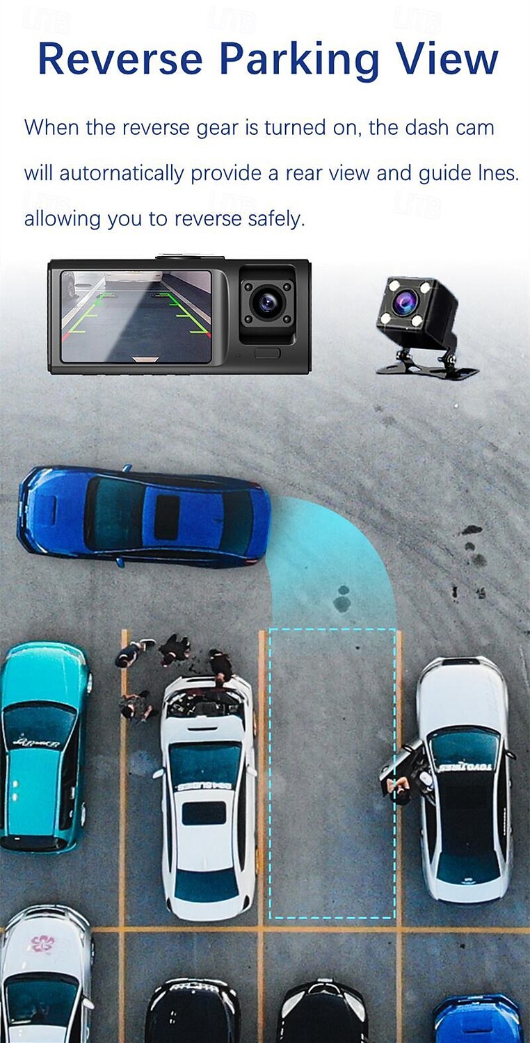 V20 1080p Nieuw ontwerp / HD / met achteruitrijcamera Auto DVR 150 graden Wijde hoek 2 inch(es) IPS Dash Cam met WIFI / Nacht Zicht / G-Sensor 4 infrarood LED's Autorecorder 2025 - $72.99 –P5