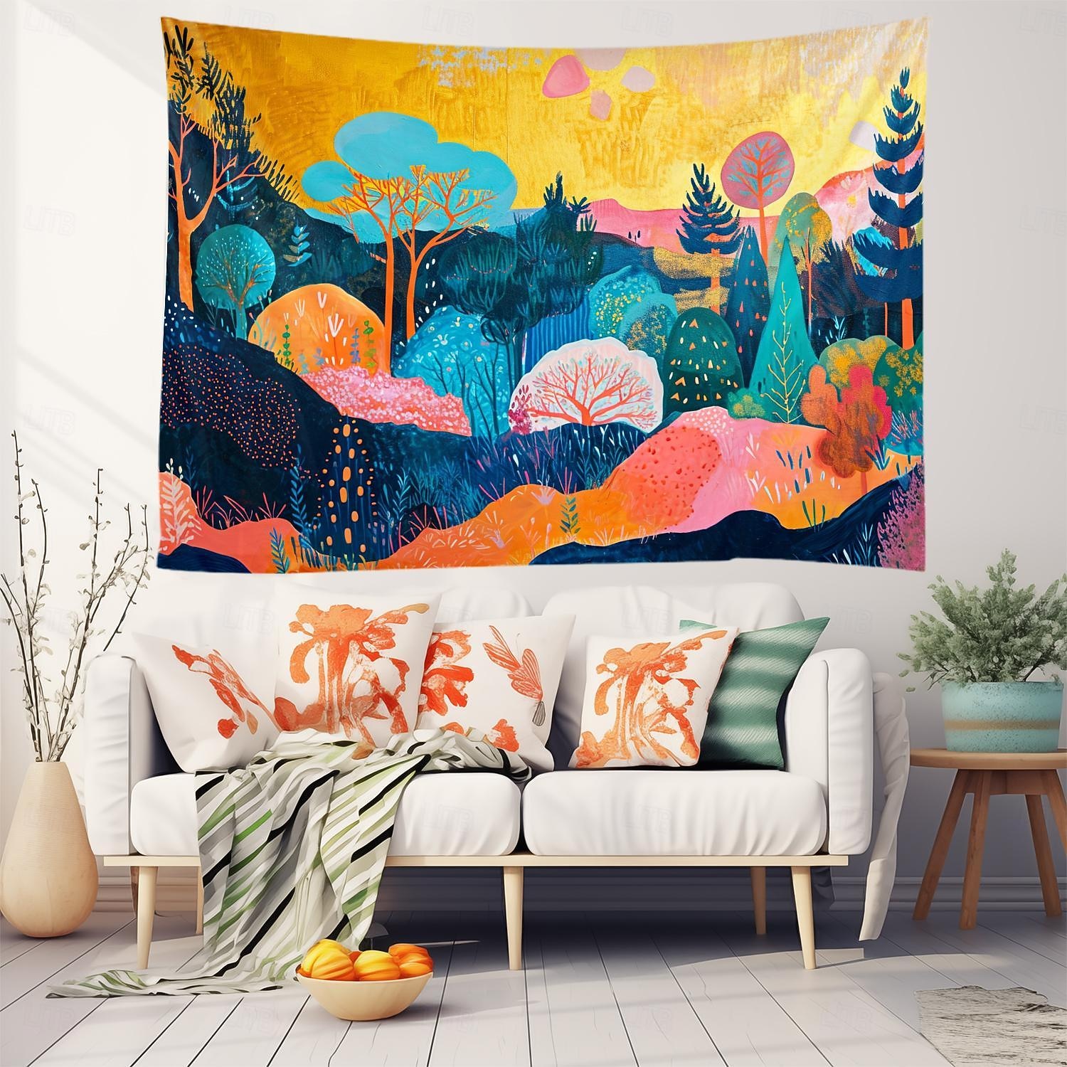 αισθητική πολύχρωμη κρεμαστή ταπετσαρία στο βουνό τέχνη τοίχου μεγάλη ταπετσαρία τοιχογραφία διακόσμηση φωτογραφία σκηνικό κουβέρτα κουρτίνα σπίτι υπνοδωμάτιο διακόσμηση σαλονιού 2026 - $19.99 –P9