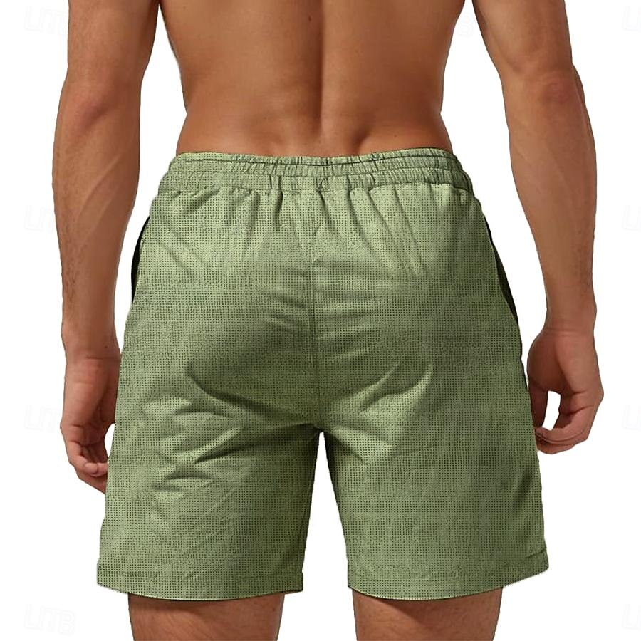 Coconut Tree Men's Cotton Linen Shorts Summer Hawaiian Shorts Beach Shorts Print Drawstring Elastic Waist Breathable Soft 10% Linen Shorts Casual Daily Holiday Streetwear 2025 - $23.99 –P2
