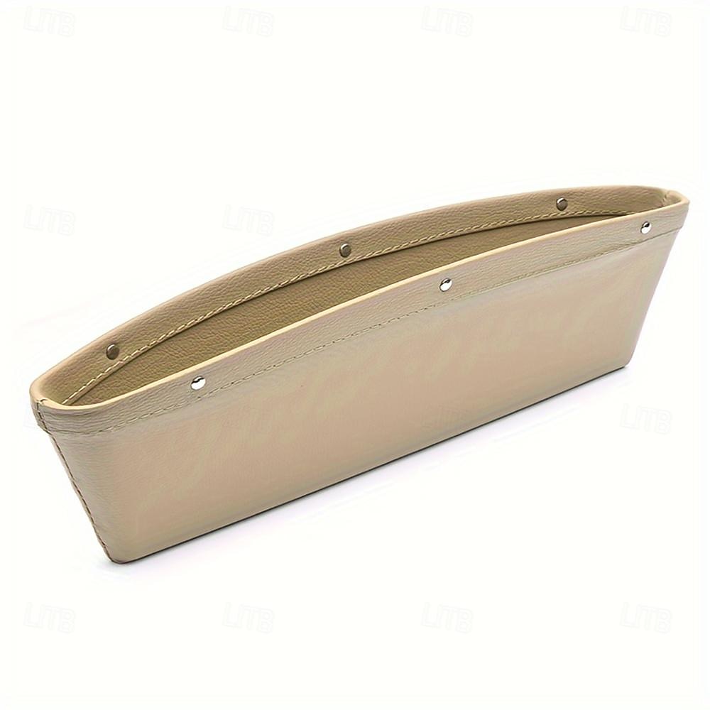 Organizador de espaço para assento de carro, caixa de armazenamento de couro pu à prova d'água para carro, bolso lateral de couro de ajuste universal para carteira móvel, moedas e acessórios de de 2026 por $8.99 –P9