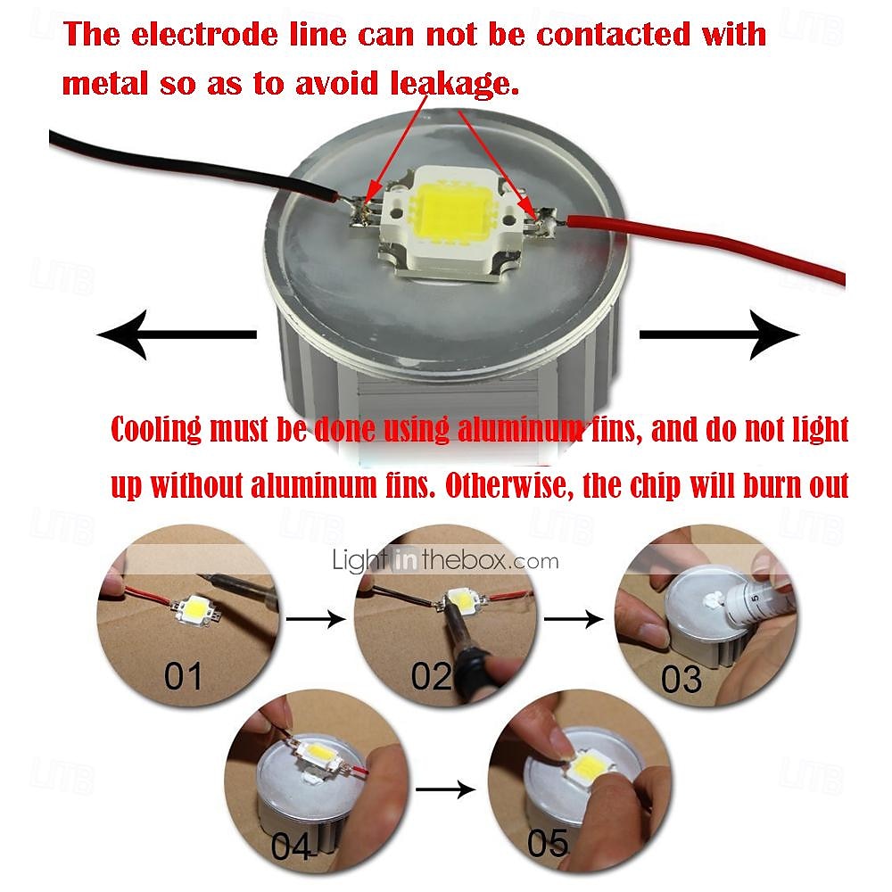 2PCS High Power Real Wattage LED COB Lamp Chip Warm White Naturally White and  White for DIY Flood Light Spotlight DC30-34V 2026 - $12.99 –P1
