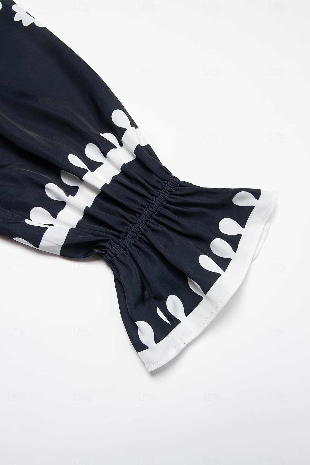 vestido midi com estampa geométrica ombro a ombro de 2026 por $30.49 –P10