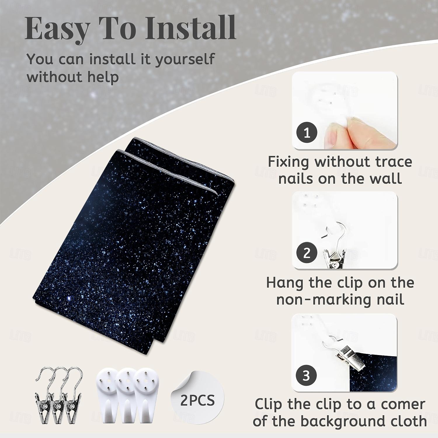 Moon Star Sky Hanging Tapestry Wall Art Large Tapestry Mural Decor Photograph Backdrop Blanket Curtain Home Bedroom Living Room Decoration 2025 - $16.99 –P4