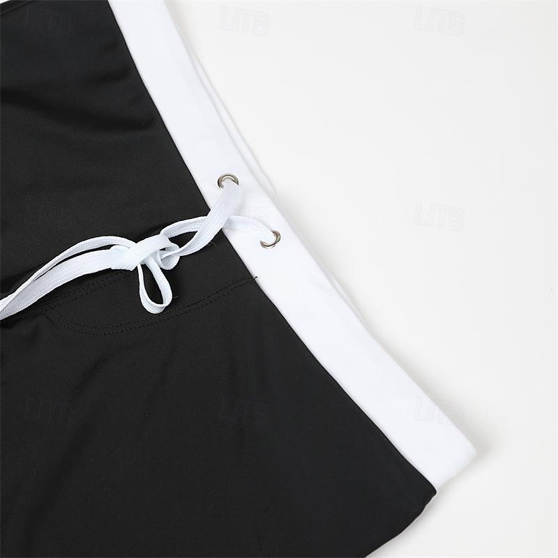 Men's Board Shorts Swim Shorts Swim Trunks Swim Briefs Drawstring Elastic Waist Zipper Pocket Solid Color Breathable Quick Dry Short Casual Daily Beach Fashion Classic Style ArmyGreen Black 2025 - $12.99 –P17