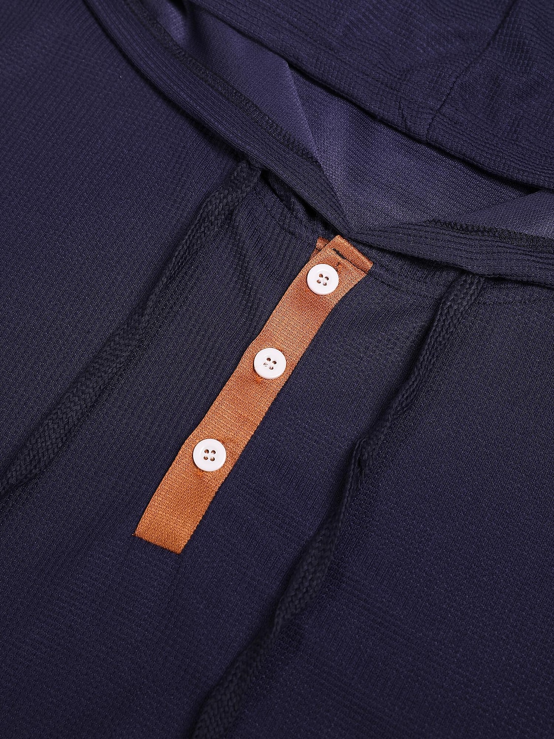 Férfi Póló Gofri Henley ing Henley ing Tee Top Hosszú ujj Henley Tavasz & Ősz Sima Divat Dizájn Alap Kollázs Kapucni Vakáció Utca Alkalmi Fekete Fehér Tengerészkék Férfi felső póló 2025 - $23.99 –P8