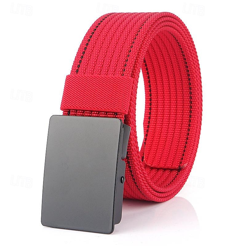 Men's Nylon Belt Waist Belt Black 1# Black Nylon Alloy Durable Adjustable Plain Outdoor Daily 2025 - $12.99 –P8