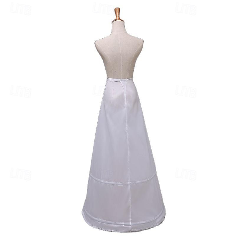 Rococo Victoriaans Tot de grond Onderrok Tutu Tule rok Bruids 2 hoepels Effen Kleur A-lijn Dames Halloween Maskerade Bruiloft Feest Carnaval van Venetië Volwassenen Rok 2025 - $20.99 –P2