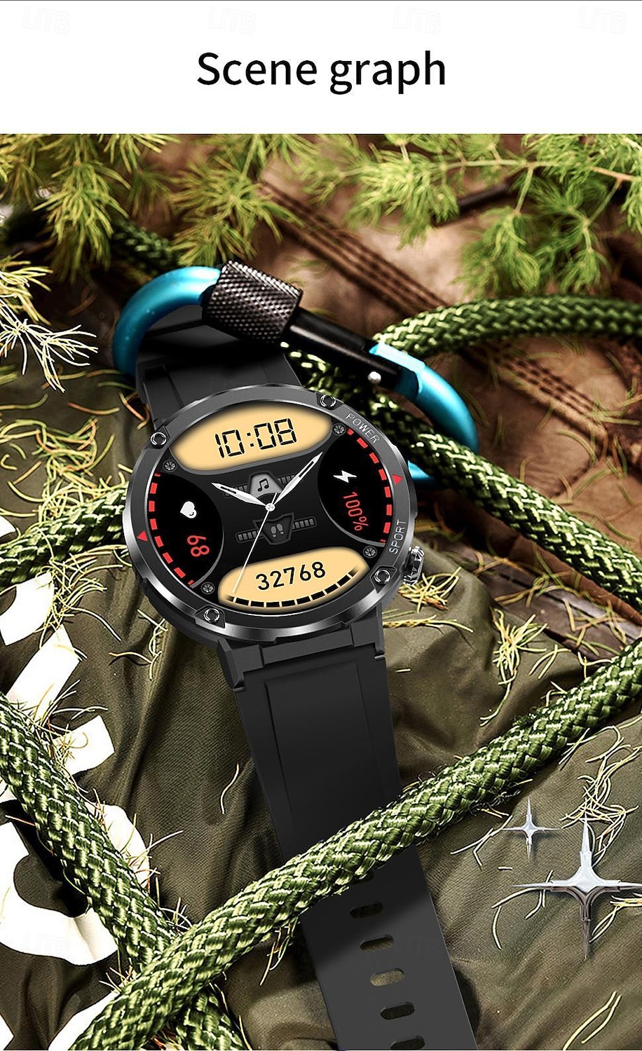 iMosi T30 Smart Watch 1.6 inch Smartwatch Fitness Running Watch Bluetooth Pedometer Call Reminder Sleep Tracker Compatible with Android iOS Unisex Long Standby Hands-Free Calls Waterproof IP68 52mm 2026 - $72.99 –P14