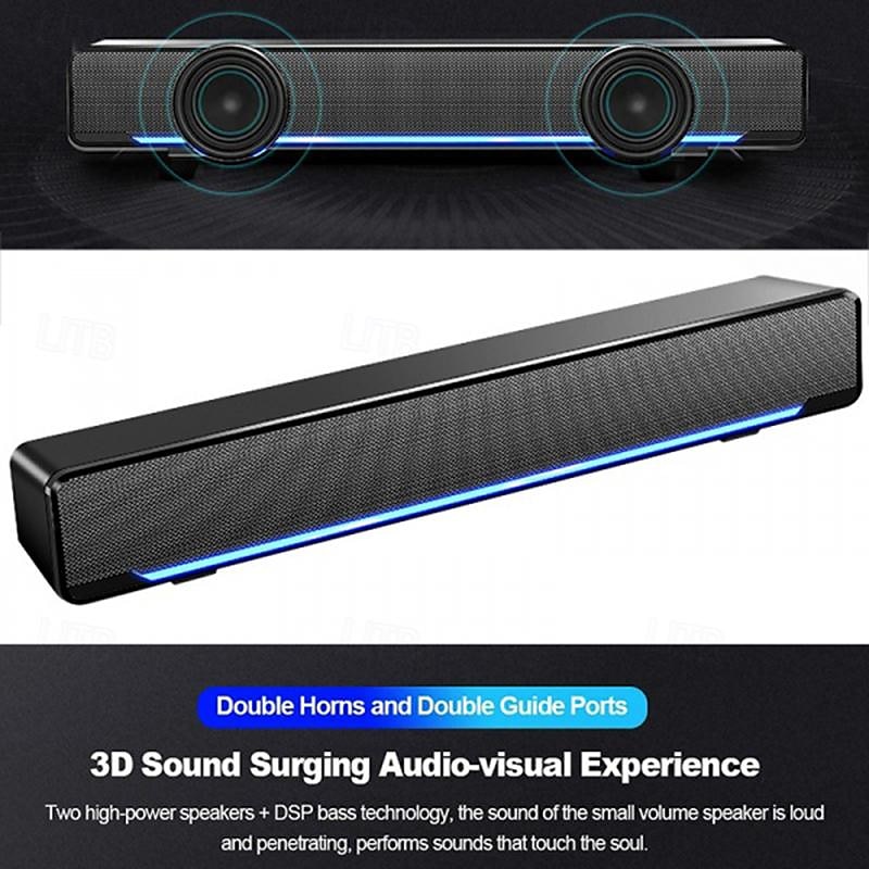 2025年 litbest x7 Bluetoothスピーカー Bluetooth USB ポータブル LEDライト テレビ用ミニスピーカー &パソコン  コレクション – $26.99 –P3