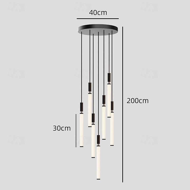 LED Chandelier Dimmable 3/5/7/11 Pendant Light for Kitchen Island Stairs 110-240V 2025 - $601.99 –P10