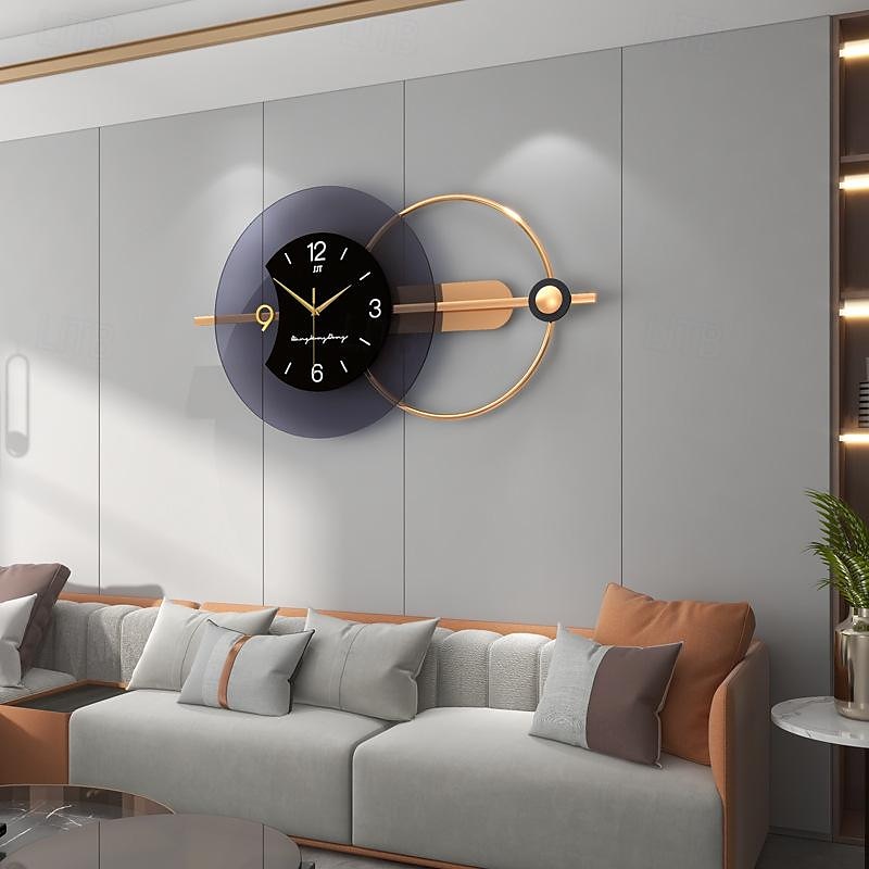 luxusní tiché nástěnné hodiny moderní design obývací pokoj domácí dekorace velké nástěnné hodiny hodiny dekorace domu nástěnné hodinky jehla 80 * 38 cm 100 * 48 cm 2025 - $150.99 –P4