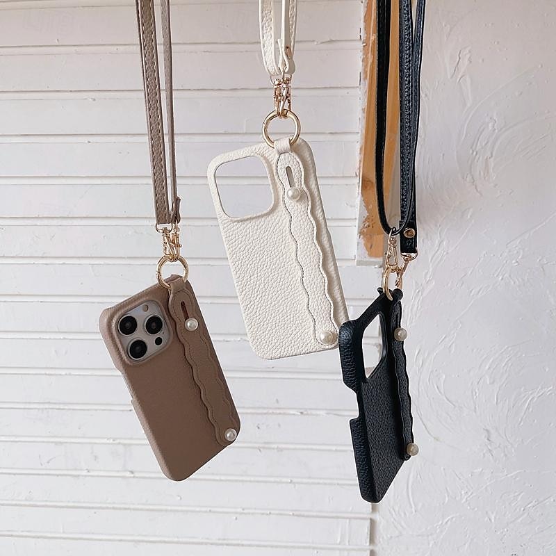 Phone Case For iPhone 16 iPhone 15 Pro Max Plus iPhone 14 13 12 11 Pro Max Plus Mini SE for Women Girl with Stand Holder with Lanyard with Wrist Strap Retro TPU PU Leather 2025 - $22.99 –P4
