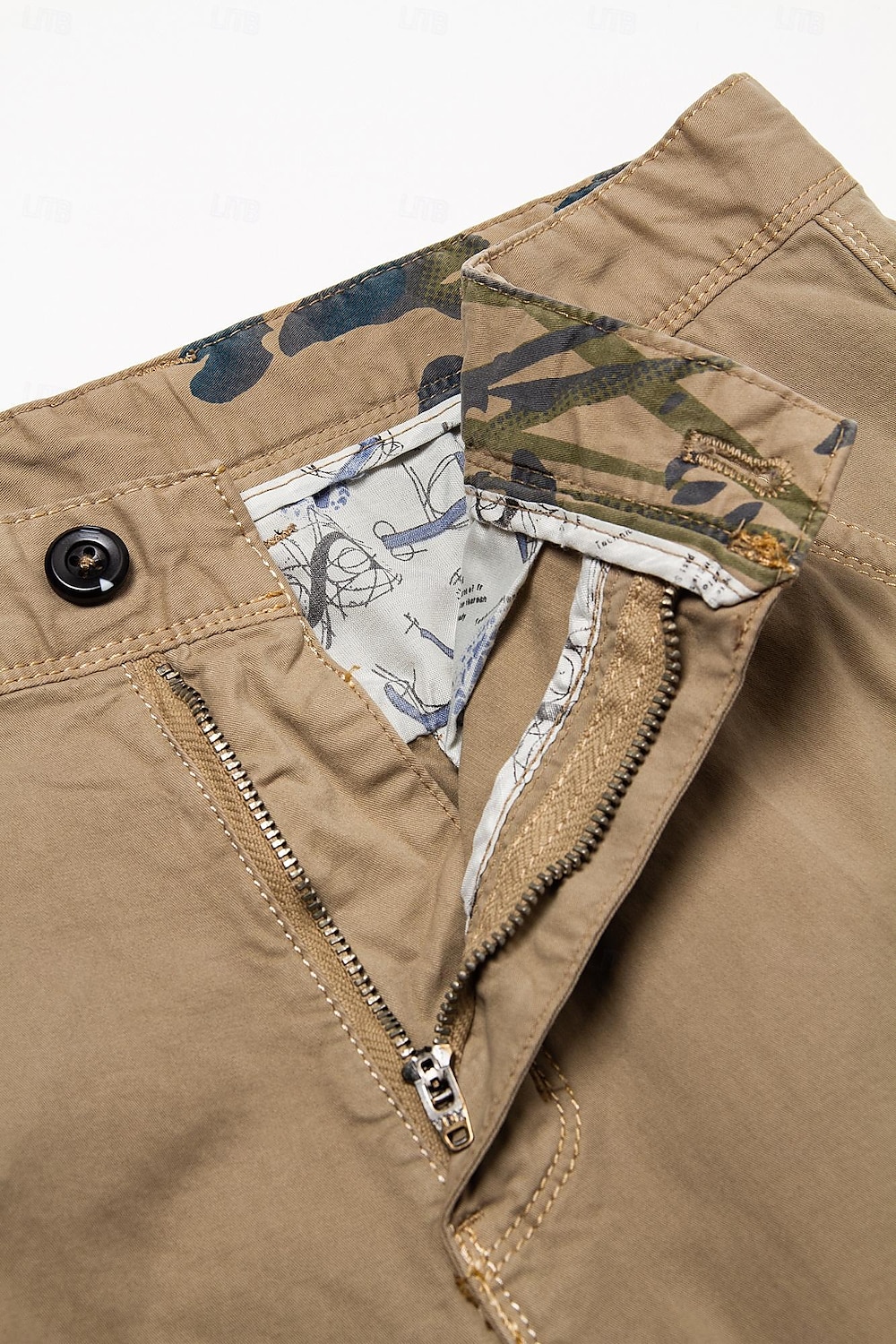 Voor heren Cargoshorts korte broek Wandelshorts Meerdere zakken Effen Buitensporten Streetwear Cargoshorts Korte broeken Leger groen Licht Grijs 2025 - $35.99 –P5