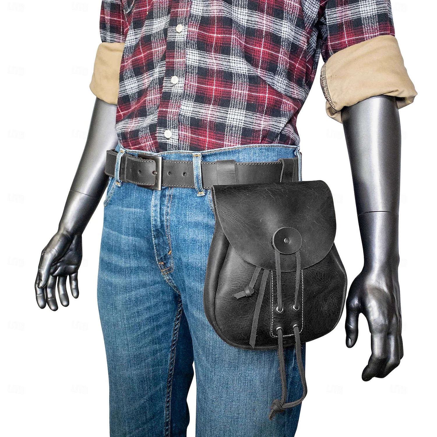 Retro Antiguo Medieval Renacimiento Accesorios Bolsa de cinturón Pirata Vikingo élfico Hombre Mujer Celta Vikingo Carnaval Mascarada LARP Adultos Maleta 2025 - $34.99 –P1