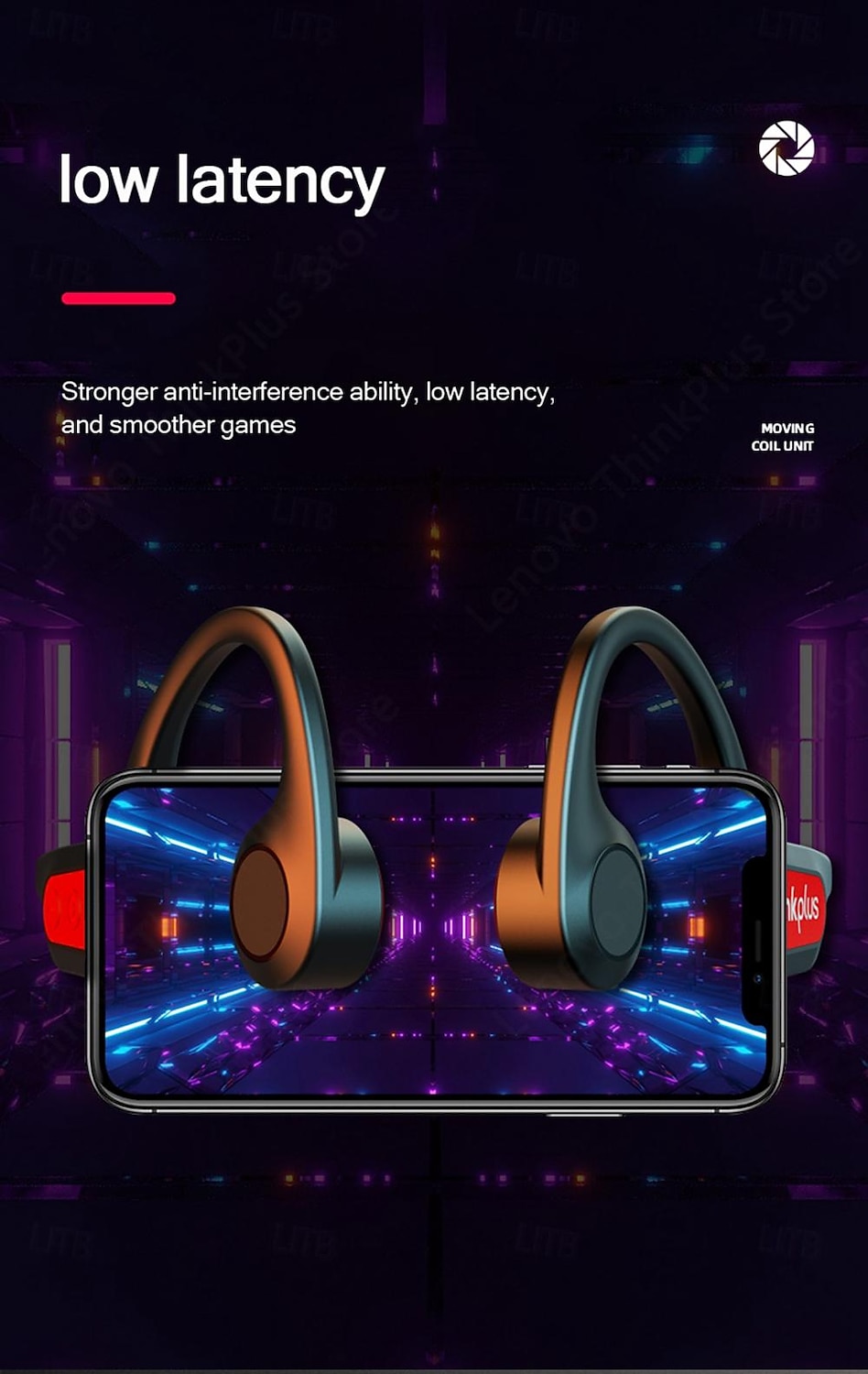 Lenovo X3 pro Bone Conduction Headphone Wireless BT5.3 Earphone Ergonomic Lightweight Design IP56 Waterproof Headphone 2025 - $47.99 –P8