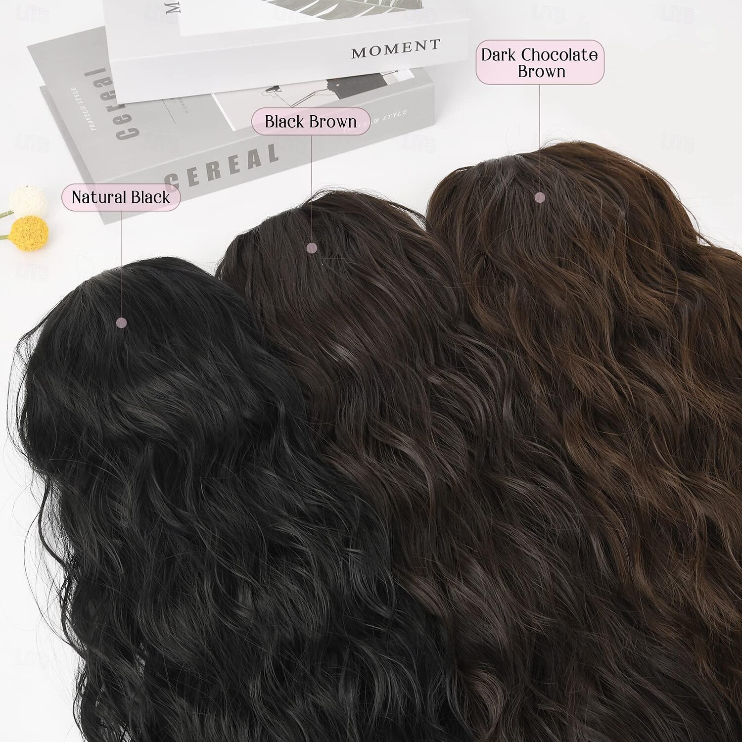 extension de queue de cheval, extensions de cheveux de queue de cheval avec cordon de serrage longue queue de cheval ondulée bouclée postiche synthétique ondulée naturelle pour les femmes usage de 2025 ? $13.99 –P5