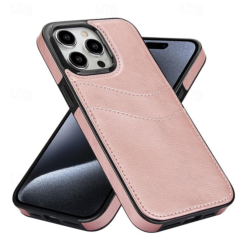 телефон Кейс для Назначение айфон 16 iPhone 15 Pro Max iPhone 14 13 12 11 Pro Max Mini SE X XR XS Max 8 7 Plus Кейс на заднюю панель Ультратонкий Не желтеет Разъем для карты Ретро ТПУ Кожа PU 2025 - $17.99 –P8
