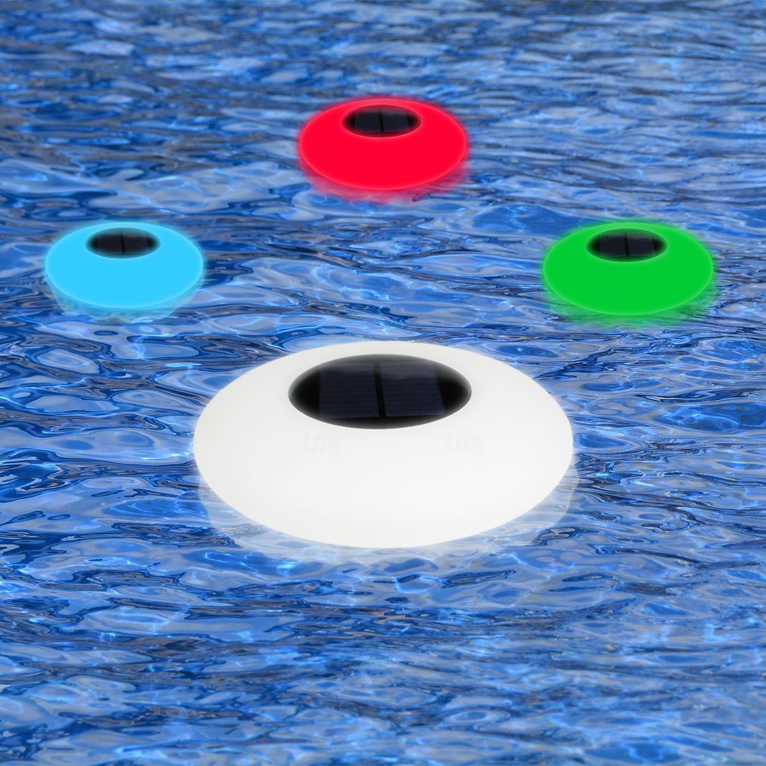 Solar Floating Pool Light with Remote Control, Submersiable LED Pool Light 16 RGB Color Changing Waterproof Outdoor Garden Lawn Pond Pool Party Decorative Light 1PC 2025 - $53.99 –P7