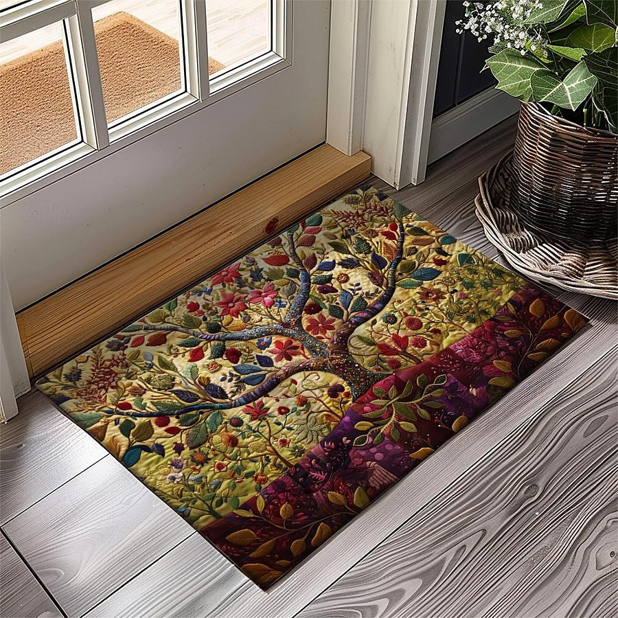 Vintage Tree of Life Doormat Floor Mats Washable Rugs Kitchen Mat Non-Slip Oil Proof Rug Indoor Outdoor Mat Bedroom Decor Bathroom Mat Entrance Rug 2025 - $16.99 –P5
