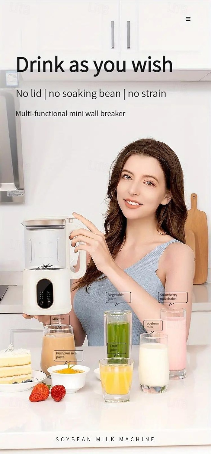 2025年 効率的な800ml 9-in-1豆乳メーカー - 素早く簡単な家庭用デジタル表示時間予約自動洗浄  コレクション – $79.99 –P2