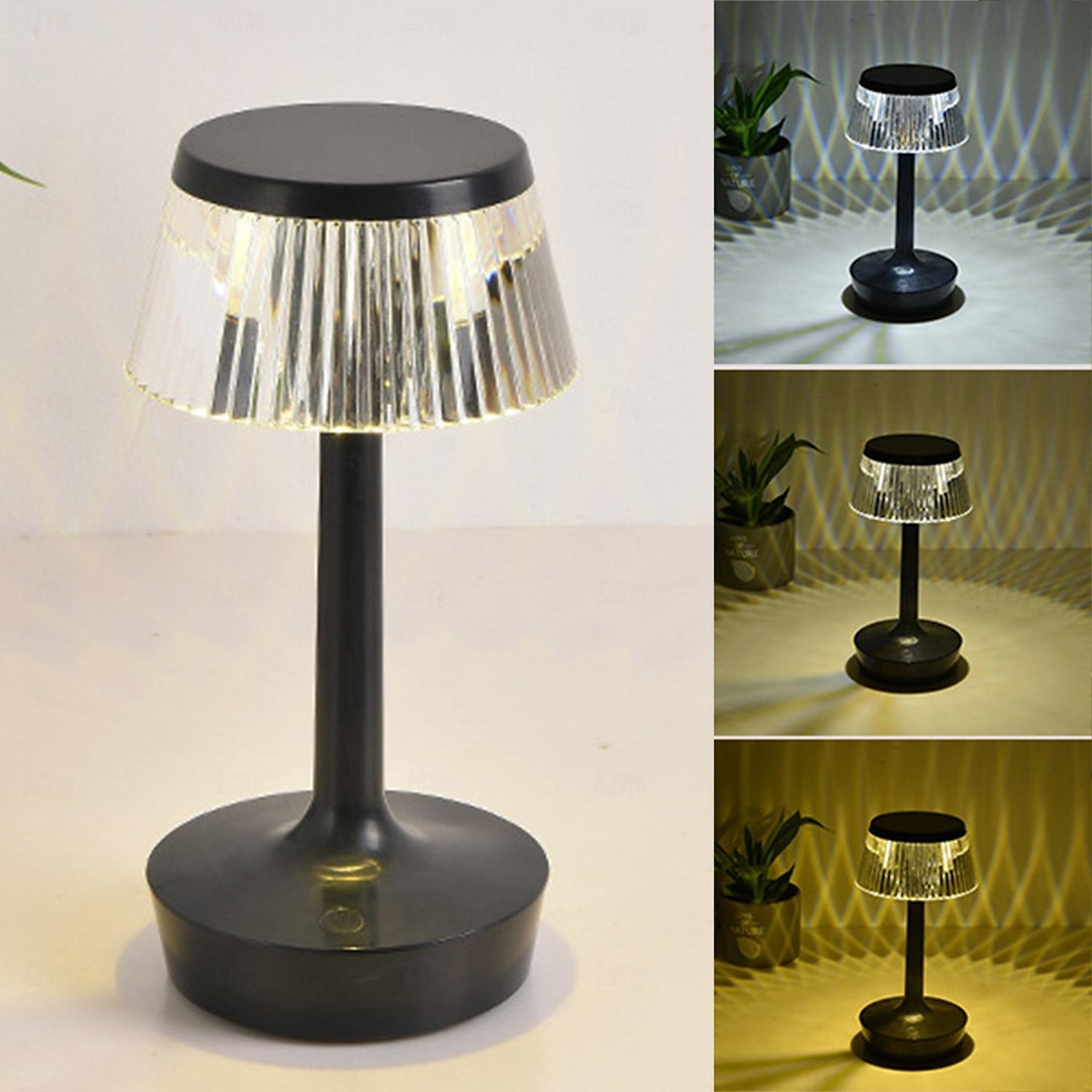 Candeeiro de mesa LED cogumelo com carregamento USB com design de interruptor de botão Candeeiro de mesa de três cores luz noturna decorativa mesa de cabeceira candeeiro noturno decoração interior para bar café quarto de 2025 por $26.99 –P3