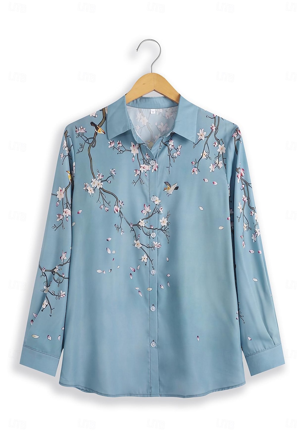 Mulheres Camisa Social Blusa Floral Casual Feriado Azul Roxo Verde Botão  Imprimir Manga Longa Elegante Vintage Moda Colarinho de Camisa Normal  Primavera Outono de 2024 por $25.99