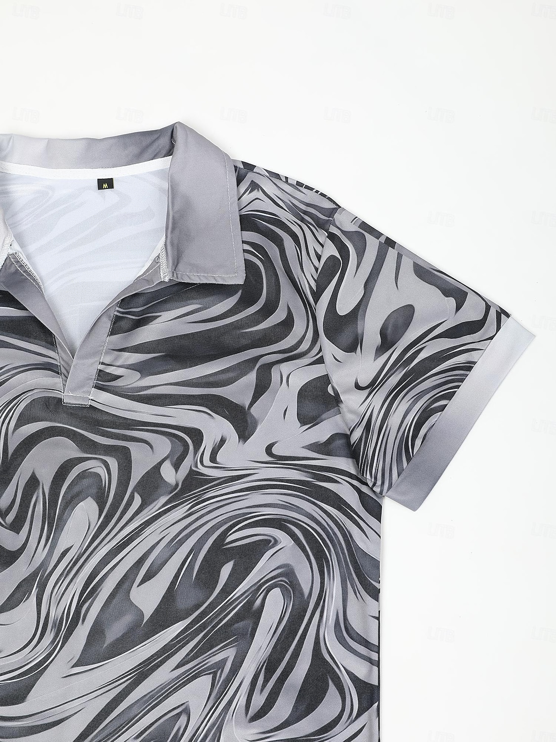 Herr Grafisk Pikétröjor Golftröja Kortärmad Polotröjor V-hals Ledigt Semesterkläder Rave Wear Festkläder 3D-utskrift Gul Rubinrött Blå 2025 - $22.99 –P1