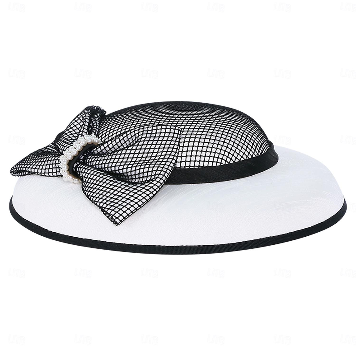 kapelusze nakrycia głowy włókno beret kapelusz słońce kapelusz spodek kapelusz wesele spotkanie przy herbacie eleganckie wesele z kokardką perły nakrycie głowy nakrycia głowy 2025 - $57.99 –P13