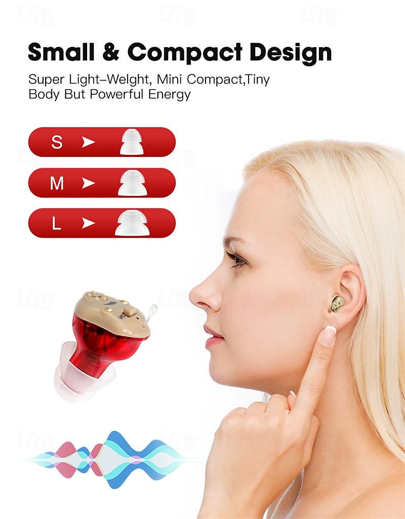 Invisible Noise Reduction Hearing AidRechargeable Sound Amplifier for the ElderlyHearing AidRechargeable CompartmentAccessories 2025 - $95.99 –P4