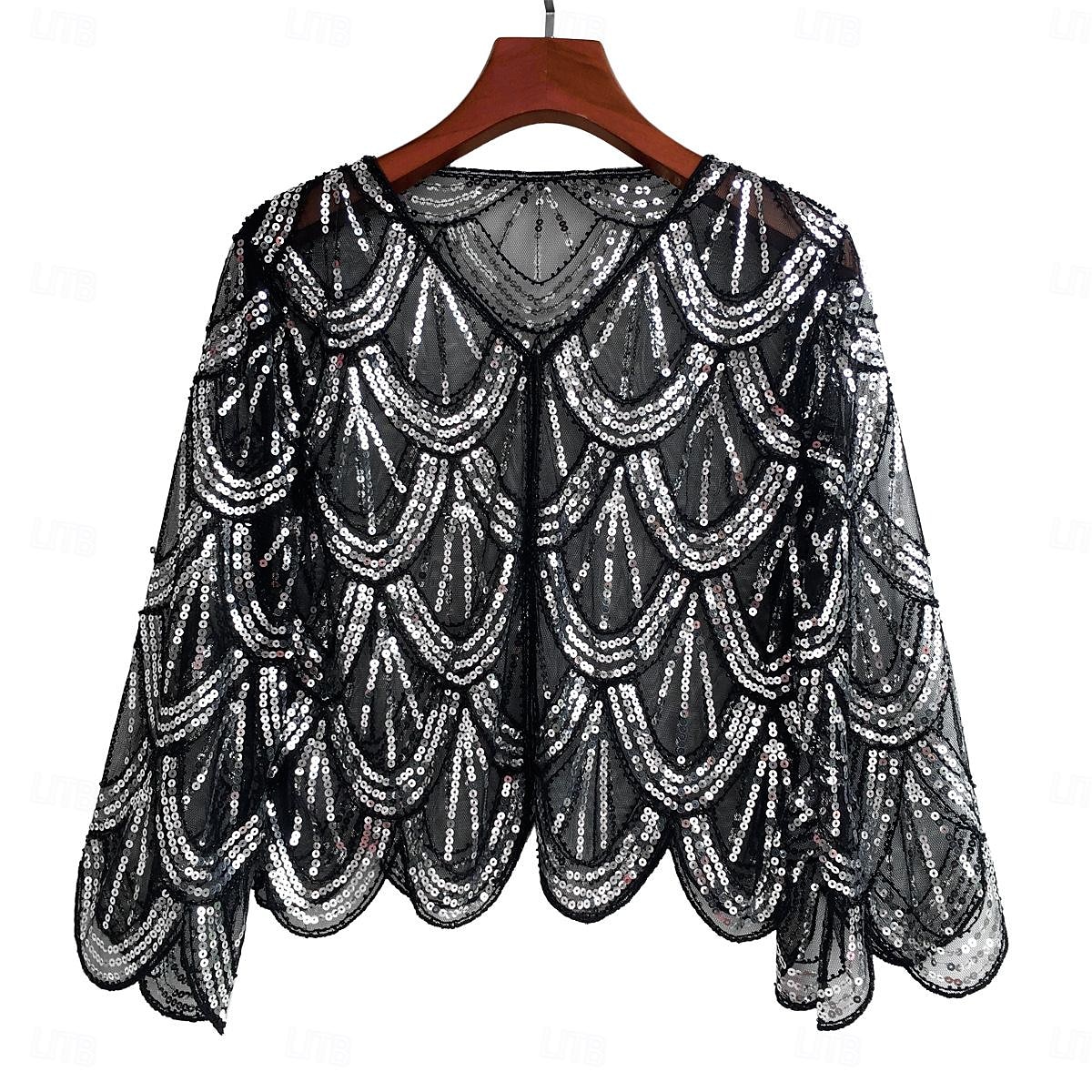Rétro Vintage Années Folles Années 1920 Manteau Châles Gatsby le Magnifique Invité au mariage Paillettes Femmes Halloween Carnaval Mascarade Mariage robe demoiselle d honneur Événement / Fête Adulte de 2025 ? $26.99 –P1