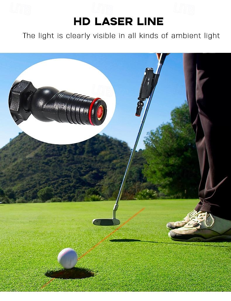 aide au putting laser de golf - outil d'entraînement au putting avec assistance à l'alignement laser, guide infrarouge pour perfectionner votre technique de putting de 2025 ? $25.99 –P5
