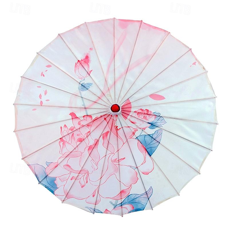 Silk Cloth Parasol (33-inch Peony) - Chinese Japanese Style Paper Umbrella - For Weddings And Personal Sun Protection Asdf Christmas 2025 - GBP £18 –P15