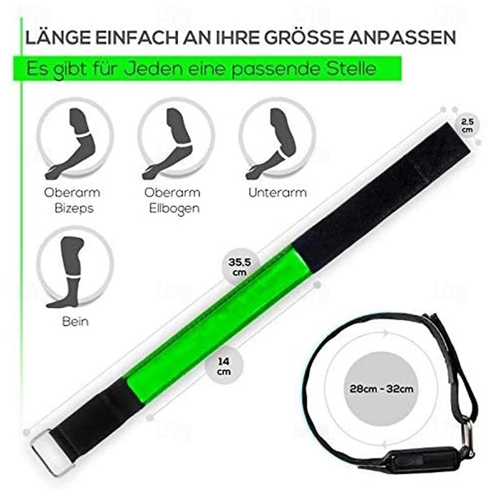 Luminous Arm Straps for Night Run USB Charging LED Luminous Night Running Armband Bracelet Outdoor Sports Reflective Safety Belt Bicycle Cycling Glowing Wristband 1PC 2026 - $15.99 –P7