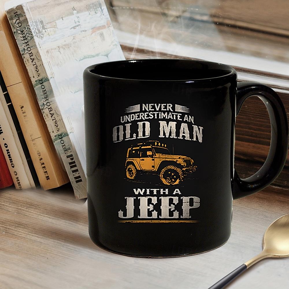 كوب بطباعة ثلاثية الأبعاد كاجوال للرجال بنمط الشارع من Car Old Man، كوب قهوة مضحك من السيراميك باللون الأسود، هدية عيد الأب 1.2 أونصة/330 مل 2025 - $15.49 –P4