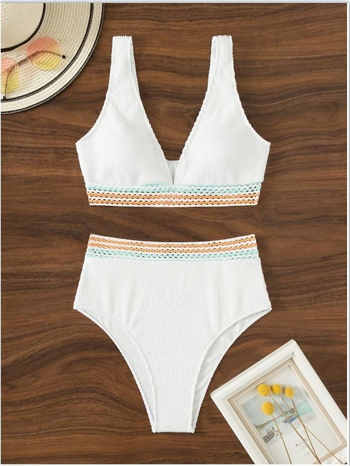 Dam Vanligt Sexiga underkläder Ensfärgat Ren färg Sexig Tryck upp Sommar Hem Säng Simning Polyester Snabb tork Stretch Shorts 2 st Hög midja Sommar Vår 2025 - $22.99 –P3