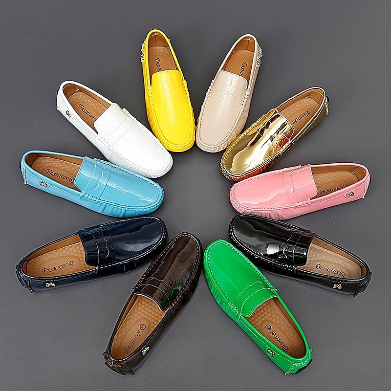 Herren Loafer & Slip On Mokkasin Penny Loafers Loafer fahren Wanderschuhe Geschäftlich Brautkleider schlicht Britischer Gentleman PU Rutschfest Halbschuhe Schwarz Weiß Gelb Herbst 2025 - $46.99 –P5