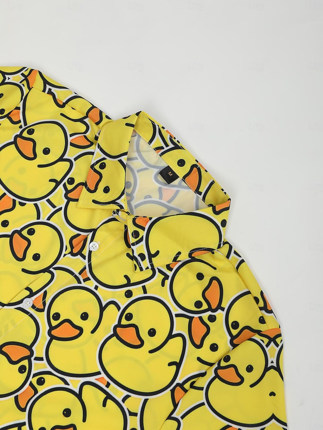 Men's Animal Duck Shirt Summer Hawaiian Shirt Aloha Shirt Short Sleeves Shirt Turndown Fashion Designer Casual Outdoor Street Casual Black Yellow Red 3D Print S M L 2025 - $24.99 –P2