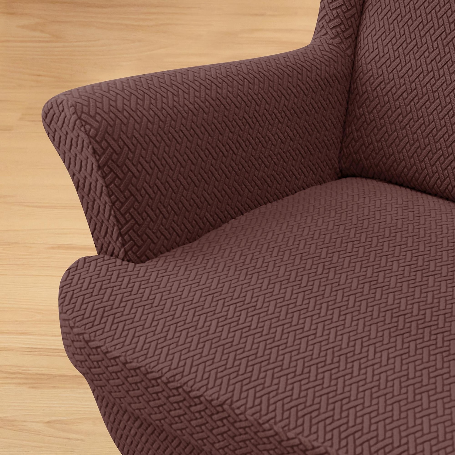 husă pentru scaun cu spătar extensibil huse pentru scaun cu aripă cu husă de pernă pentru scaun, huse pentru fotoliu cu spate jacquard spandex pentru scaunul ikea strandmon 2025 - $47.99 –P5