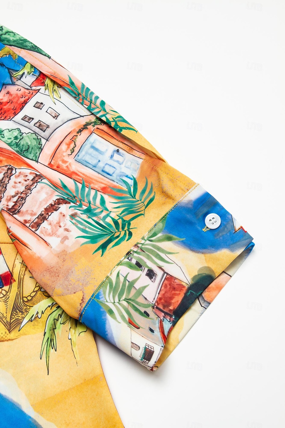 Vestido curto de cetim com estampa gráfica de mapa costeiro de 2026 por $91.99 –P5