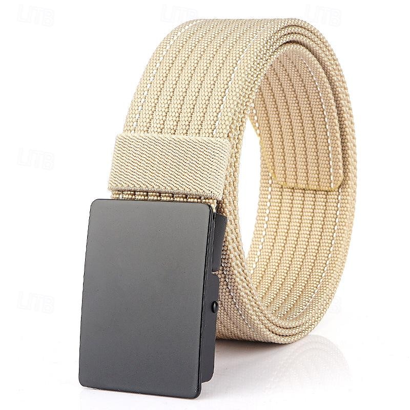 Men's Nylon Belt Waist Belt Black 1# Black Nylon Alloy Durable Adjustable Plain Outdoor Daily 2025 - $12.99 –P7