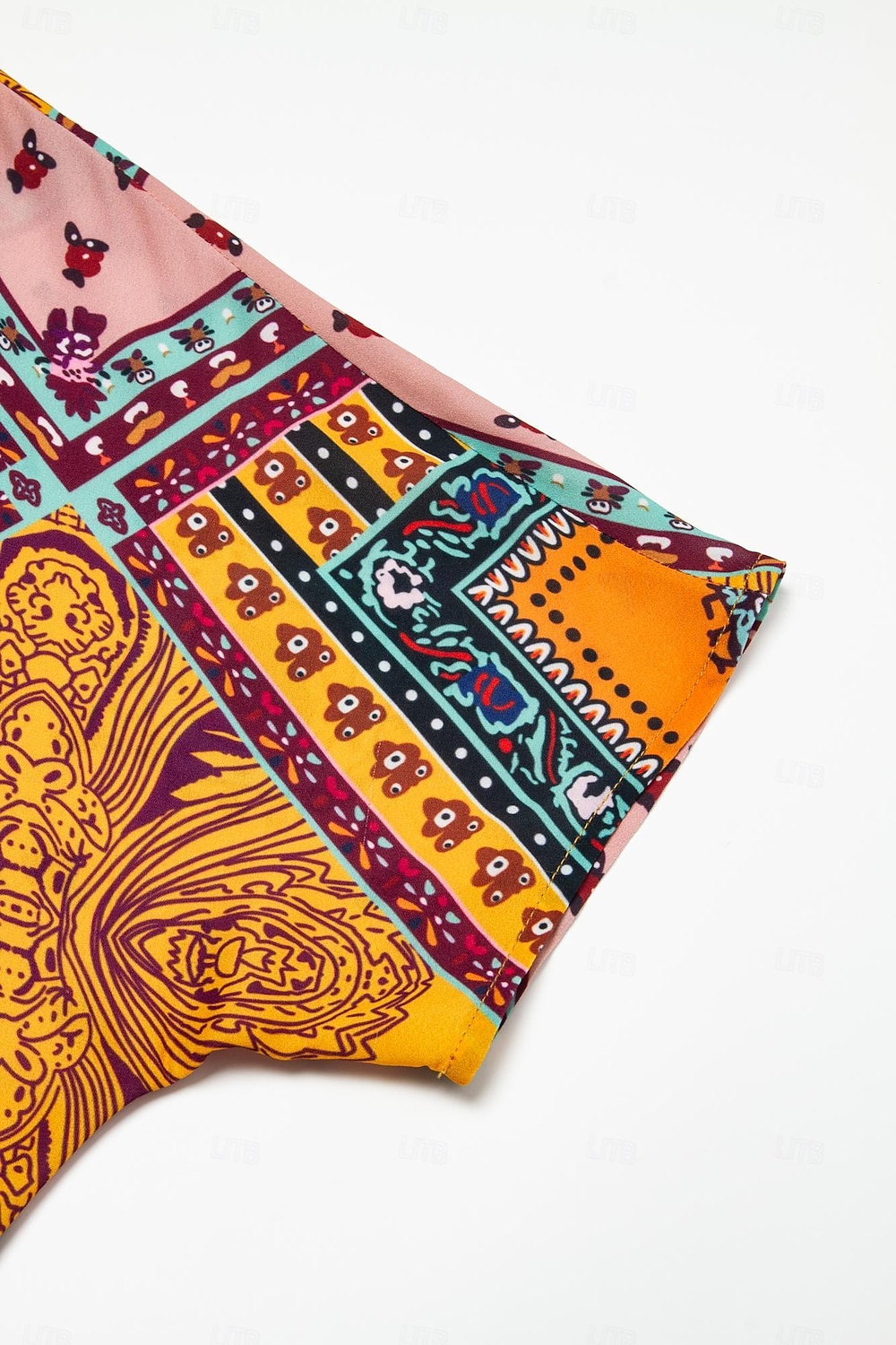 2025年 フォークプリント Vネックマキシドレス  コレクション – $103.99 –P10